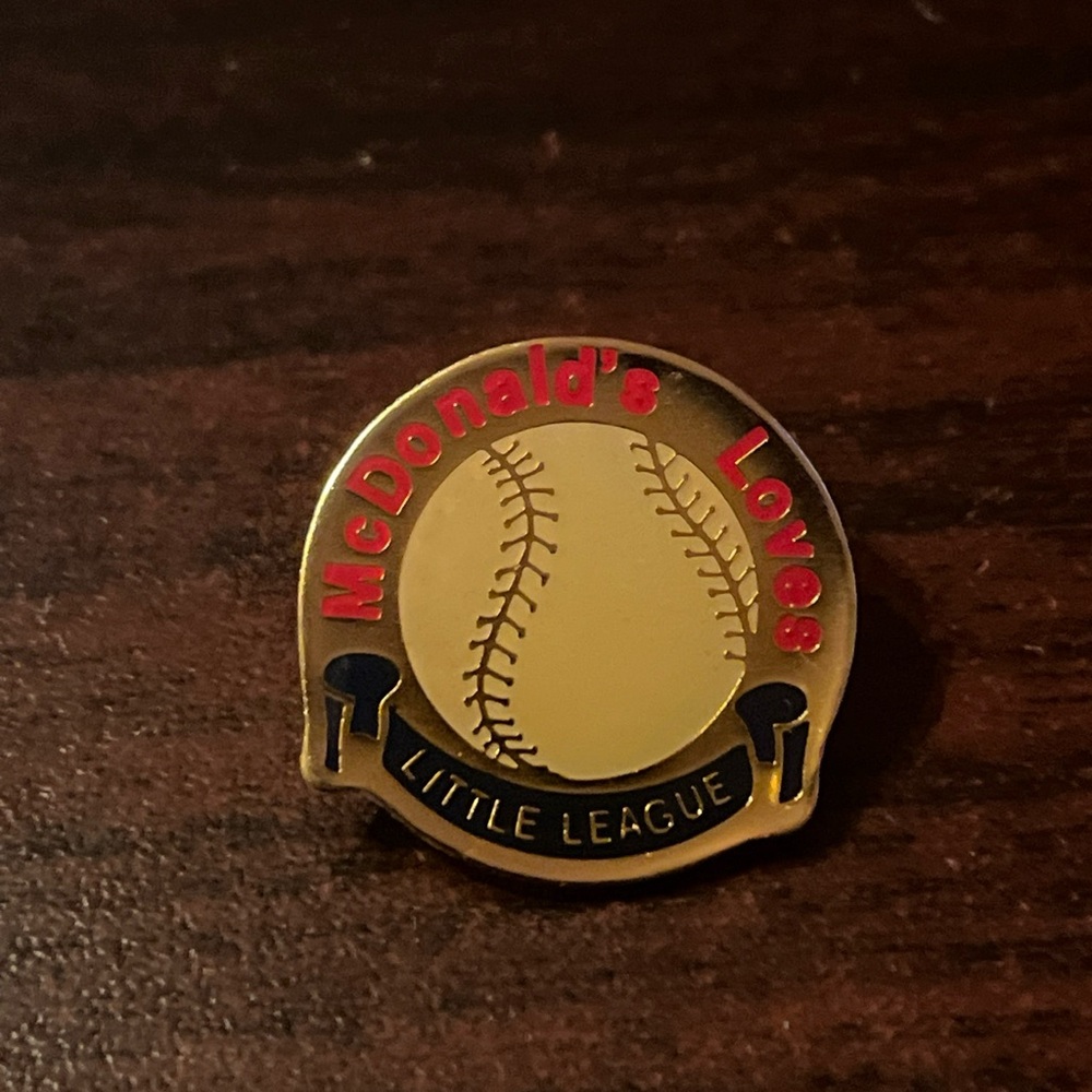 McDonald’s Loves‎ Little League Baseball Employee Lapel Hat Pin